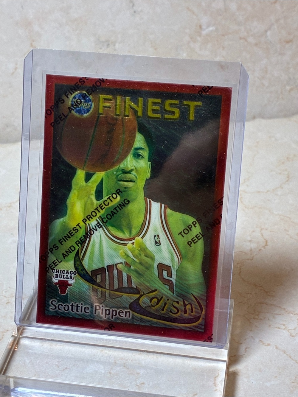 Scottie Pippen/Michael Jordan Chicago Bulls Finest Trading Card -